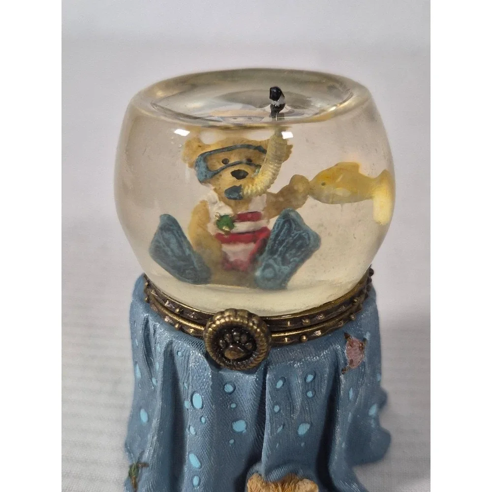 Boyds Bears Goldie's Fish Bowl Sushi McNibble Treasure Box Ltd Edition-see text